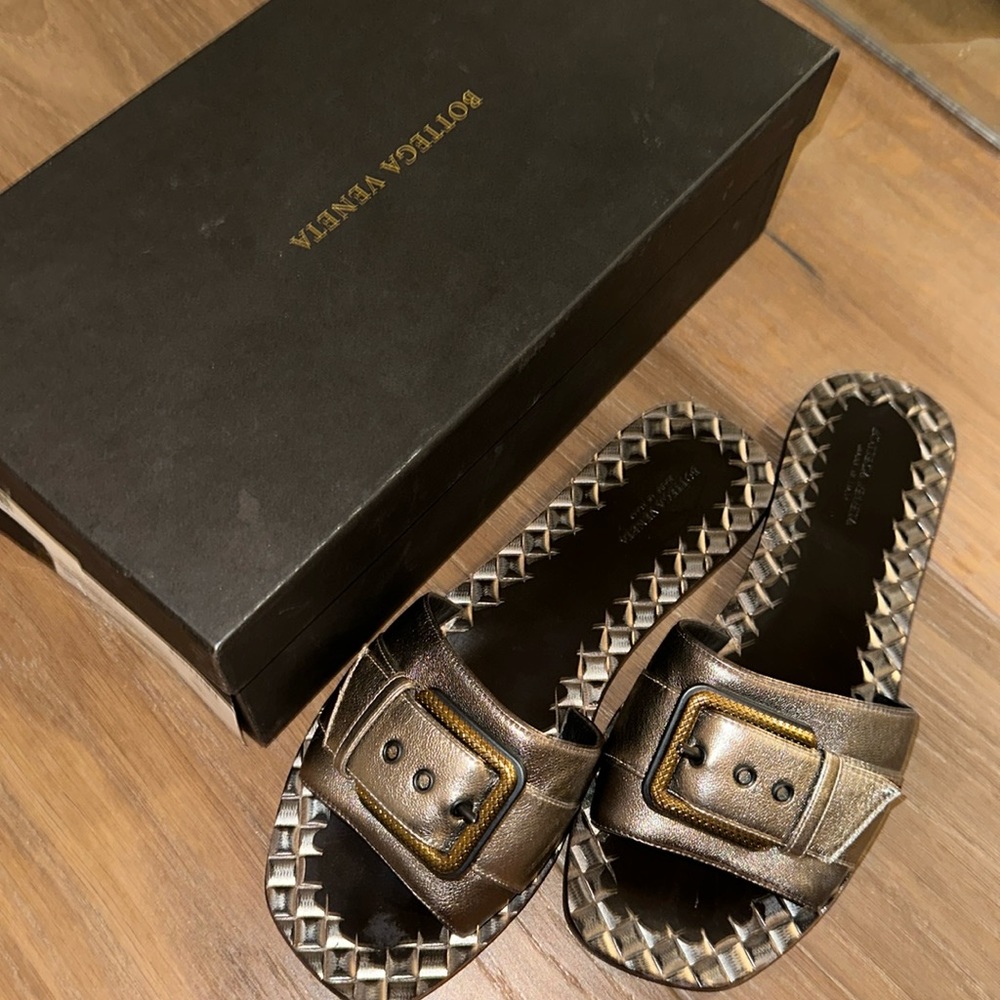 Bottega Veneta slides with buckle